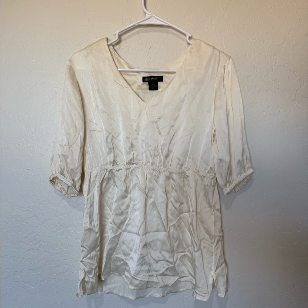 Eddie Bauer Cream Women's Blouse
